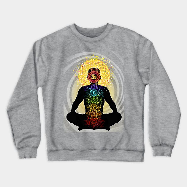 The 7 Chakras - Kundalini yoga Crewneck Sweatshirt by Roy's Disturbia